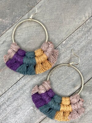 Fringe hotsell statement earrings